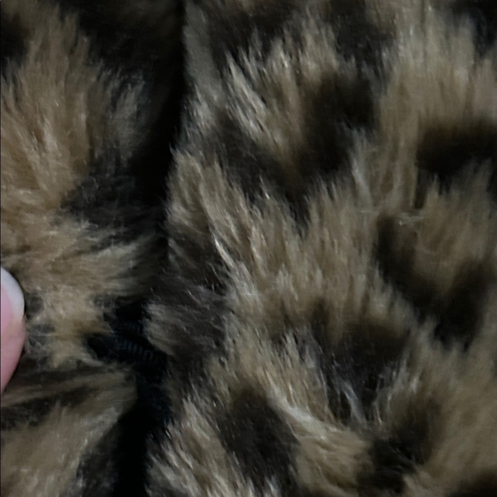 70s Vintae Donny Brooks USA Union Made Wool Black Coat & Faux Cheetah Lined 12 - Picture 10 of 12
